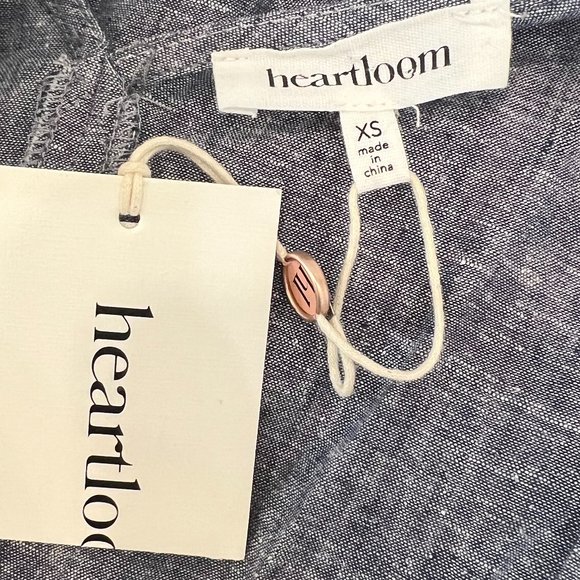 NWT HEARTLOOM Chambray Mikella Linen Romper Size XS - Picture 6 of 6